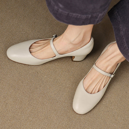 Blare Genuine Leather Heels