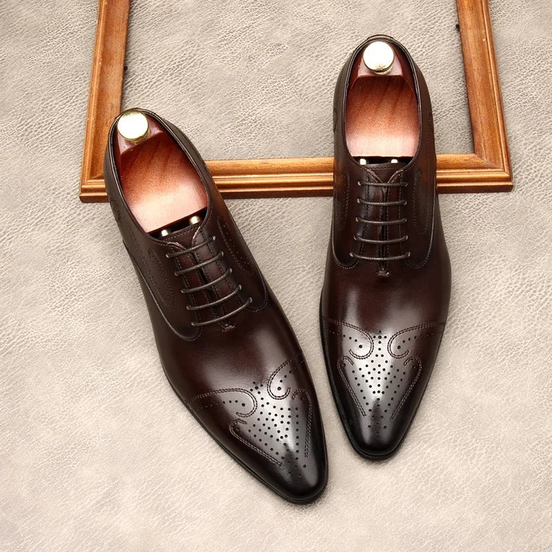 Tarz Genuine Leather Oxfords