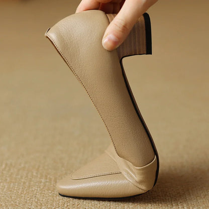 Naira Genuine Leather Pumps