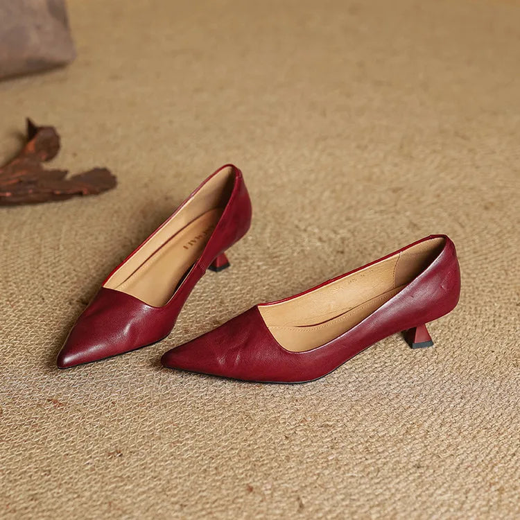 Loria Genuine Leather Heels