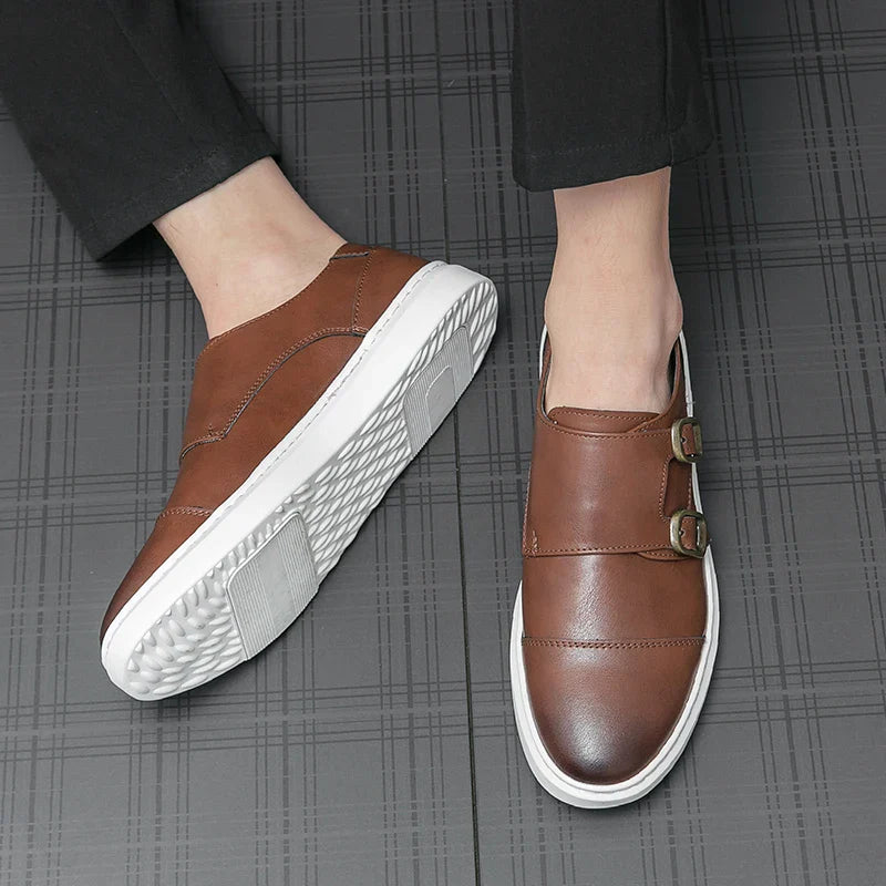 Zyden Genuine Leather Loafers