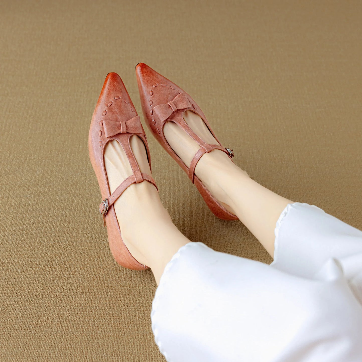 Tiara Genuine Leather Pumps