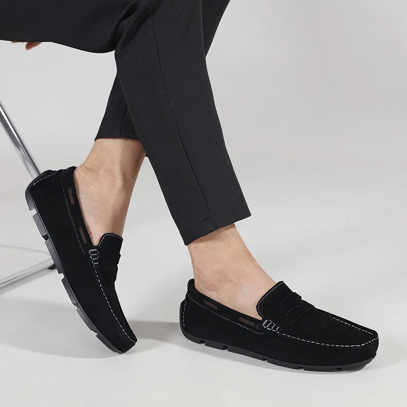 Fletro Genuine Suede Loafers