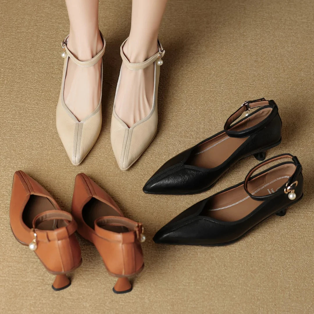 Bellara Genuine Leather Heels