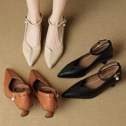 Bellara Genuine Leather Heels