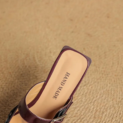 Renly Genuine Leather Slingbacks