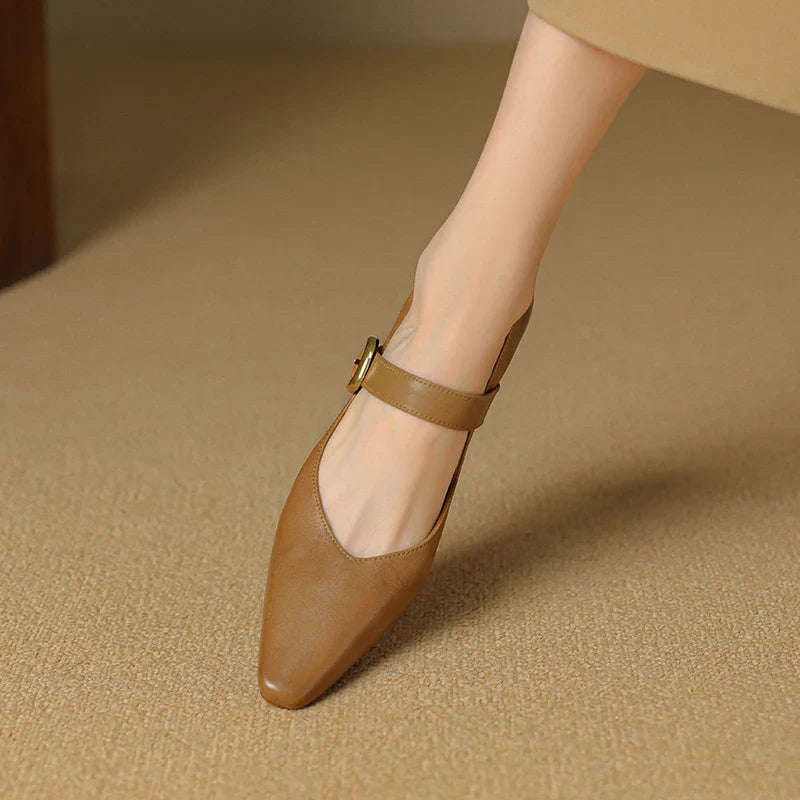 Velma Genuine Leather Heels