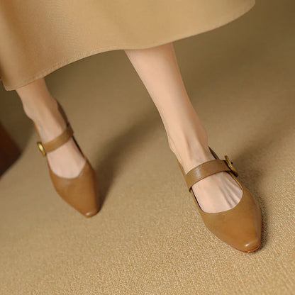 Velma Genuine Leather Heels