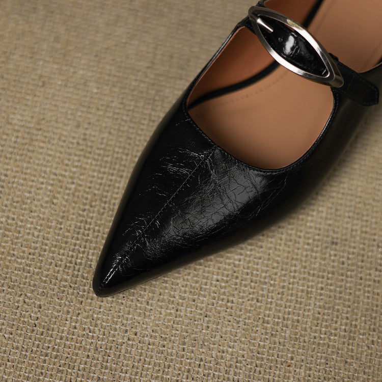 Alour Genuine Leather Mules