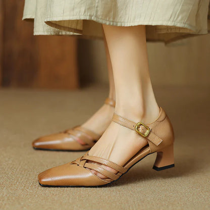 Marisol Genuine Leather Heels