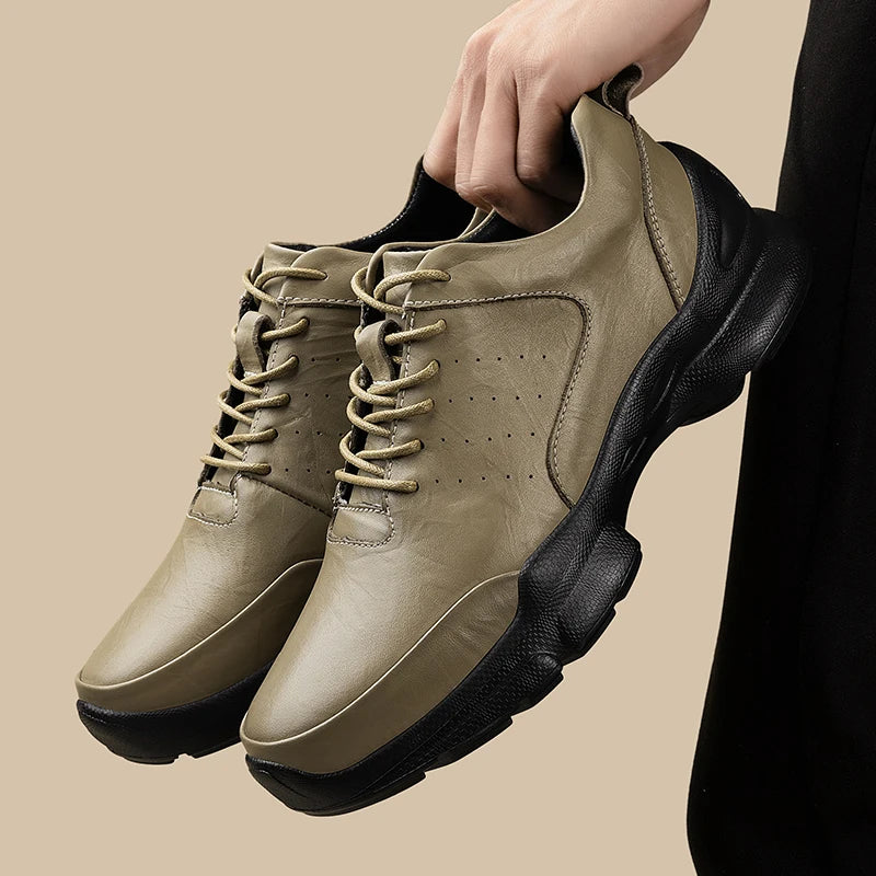 Brex Genuine Leather Sneakers