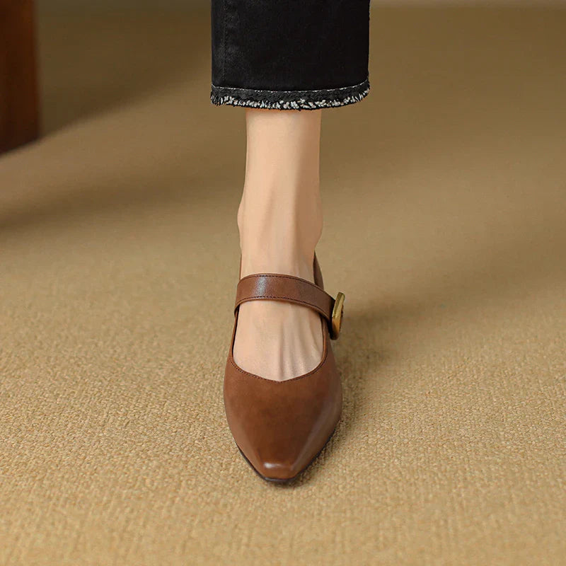 Velma Genuine Leather Heels