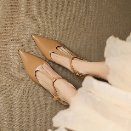 Serava Genuine Leather Heels