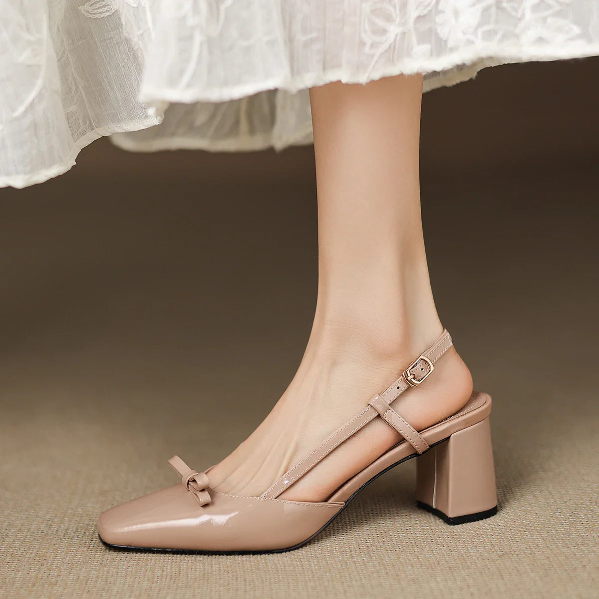 Melani Genuine Leather Heels