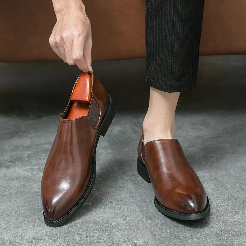 Slevo Genuine Leather Loafers