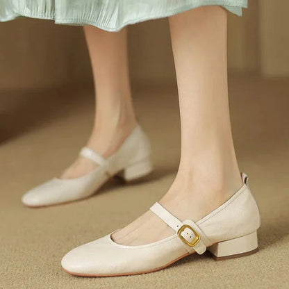 Bruna Genuine Leather Pumps