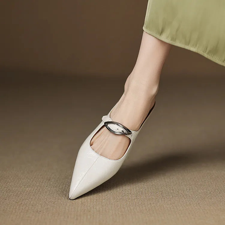 Alour Genuine Leather Mules