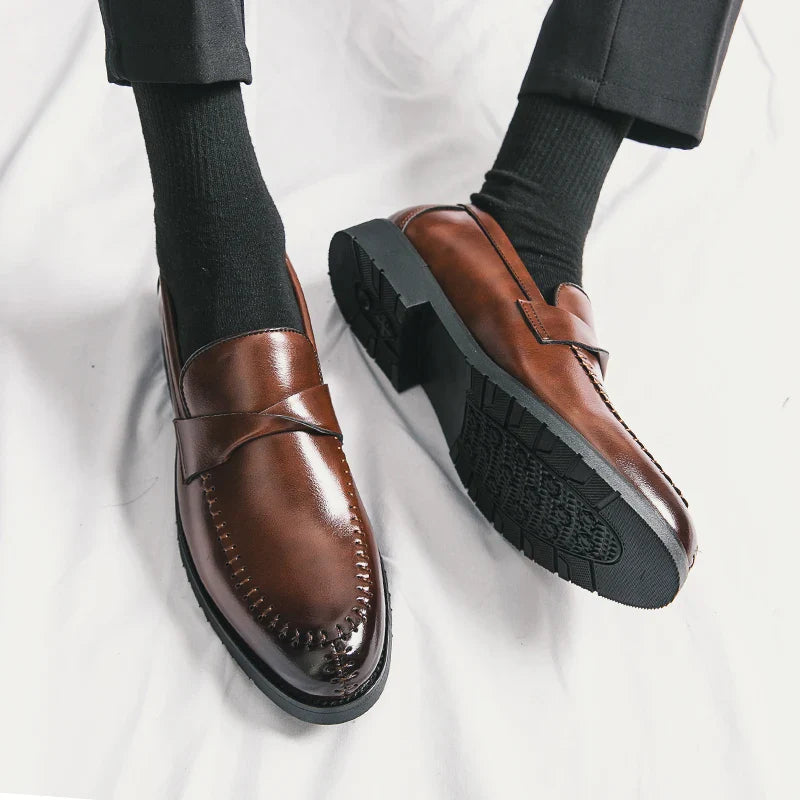 Abstract Teviot Teviot Genuine Leather Loafers – Zane Moretti