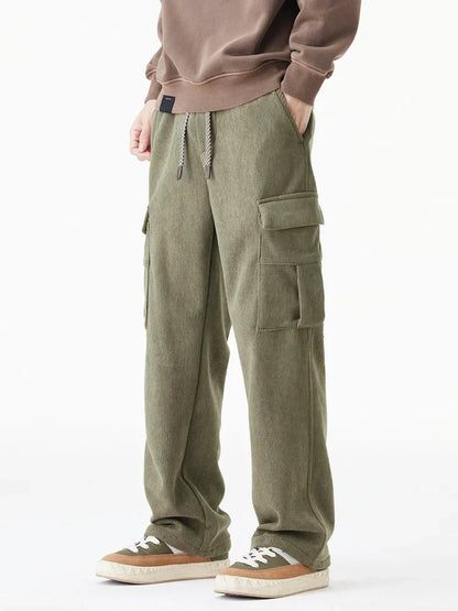 Corduroy Fleece-Lined Pants
