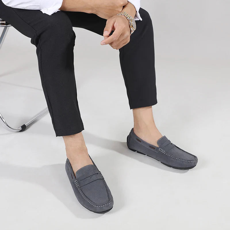 Fletro Genuine Suede Loafers