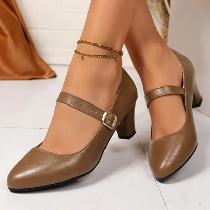 Rivona Leather Heels