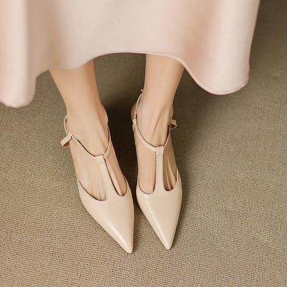 Serava Genuine Leather Heels