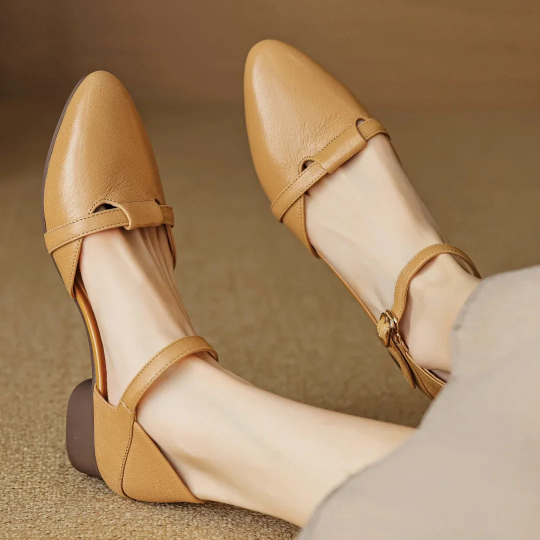 Laney Genuine Leather Heels