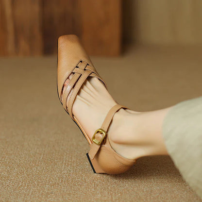 Marisol Genuine Leather Heels