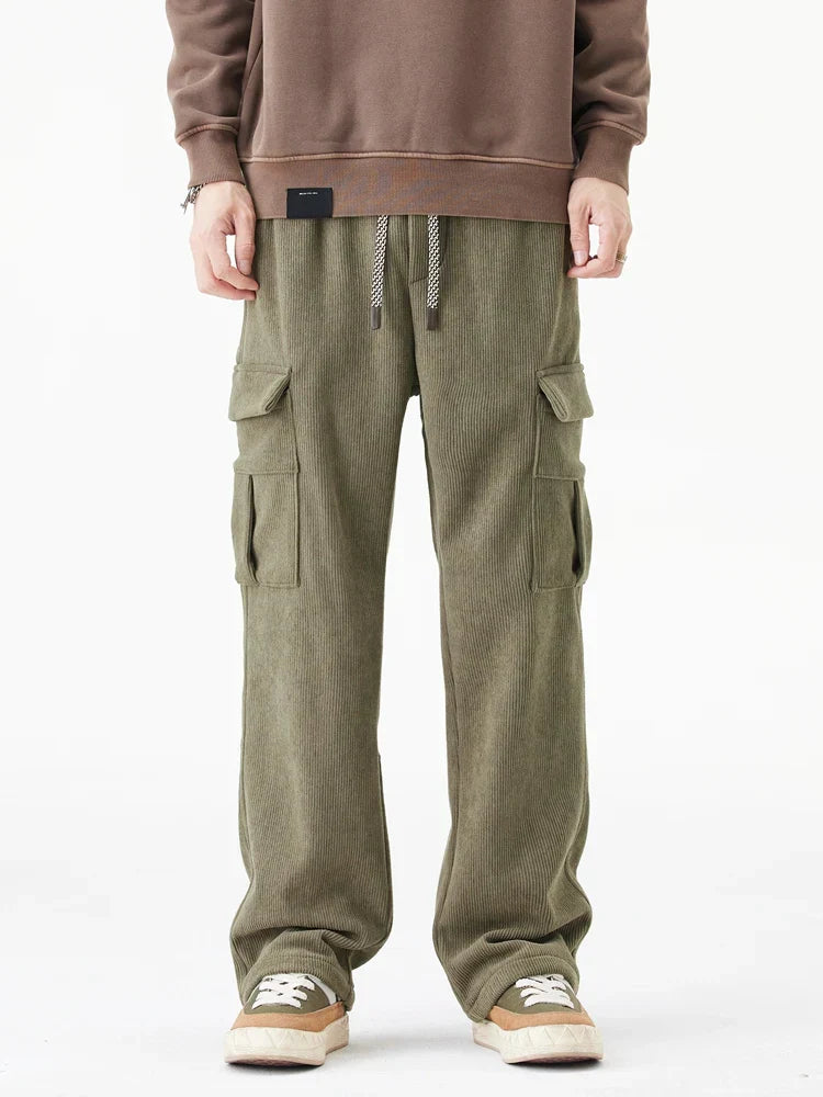 Corduroy Fleece-Lined Pants