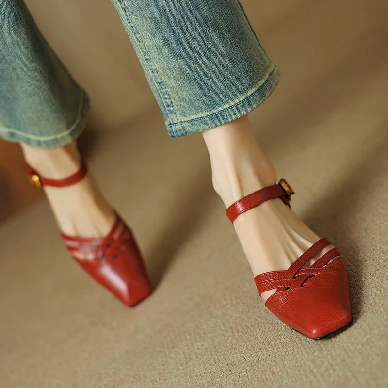 Marisol Genuine Leather Heels