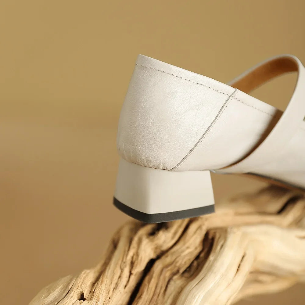 Merlot Genuine Leather Heels