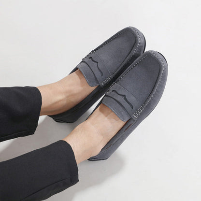 Fletro Genuine Suede Loafers