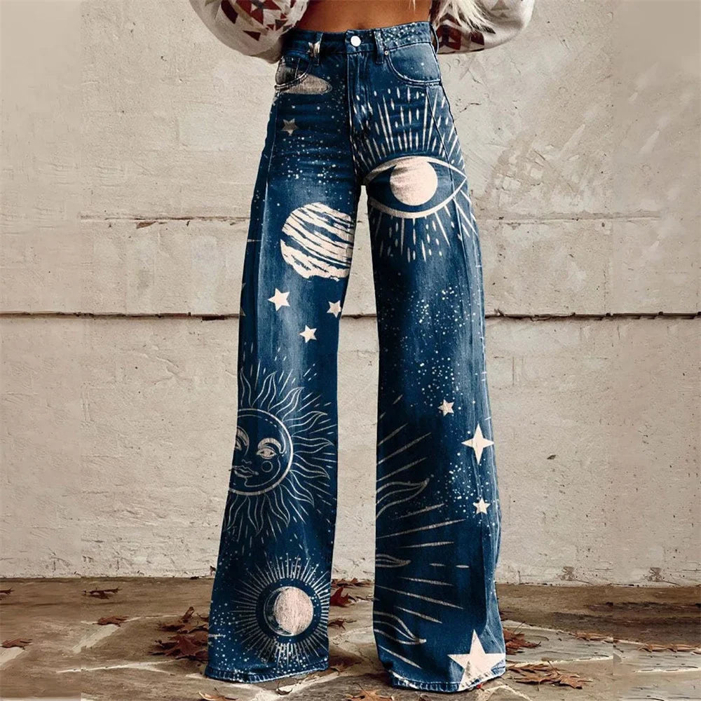 Zampa Printed Jeans