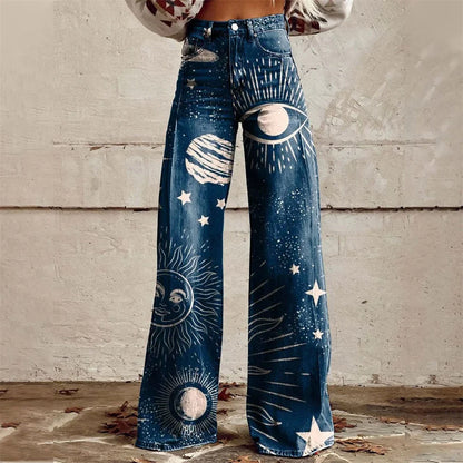 Zampa Printed Jeans