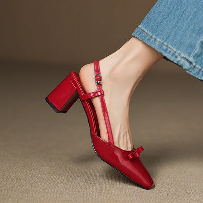 Melani Genuine Leather Heels