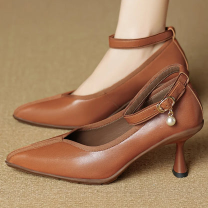 Bellara Genuine Leather Heels