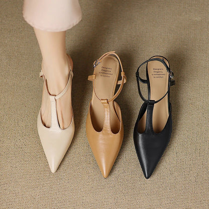 Serava Genuine Leather Heels