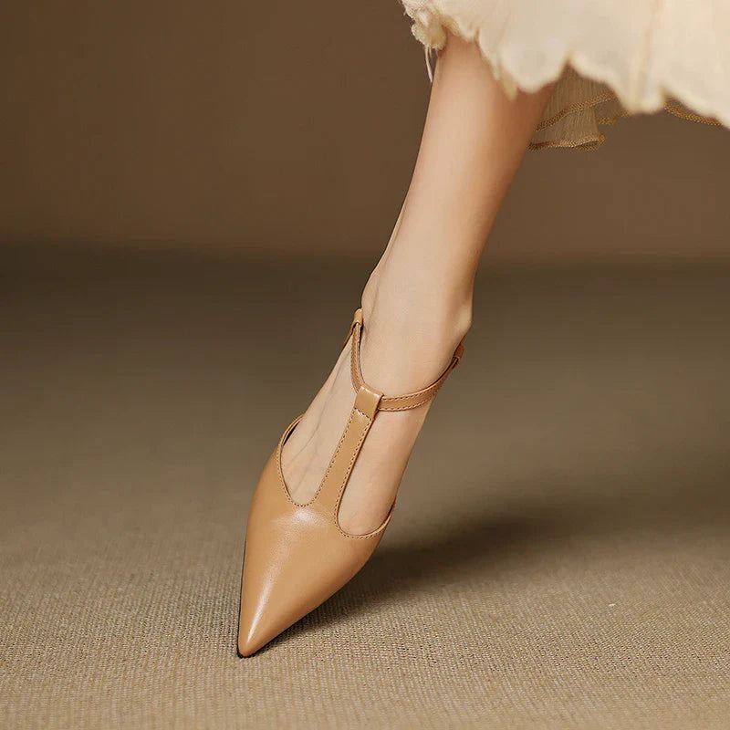 Serava Genuine Leather Heels