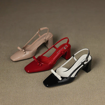 Melani Genuine Leather Heels