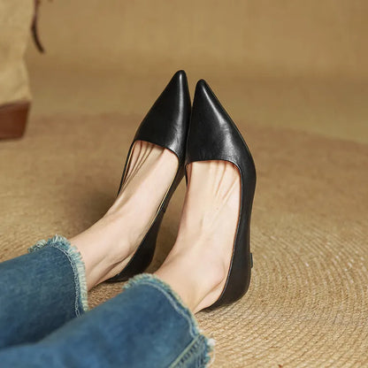 Loria Genuine Leather Heels