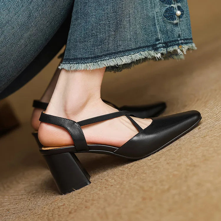 Petra Genuine Leather Heels