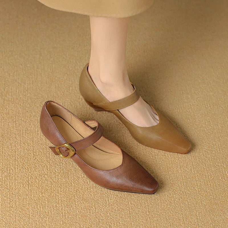 Velma Genuine Leather Heels