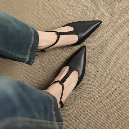 Serava Genuine Leather Heels