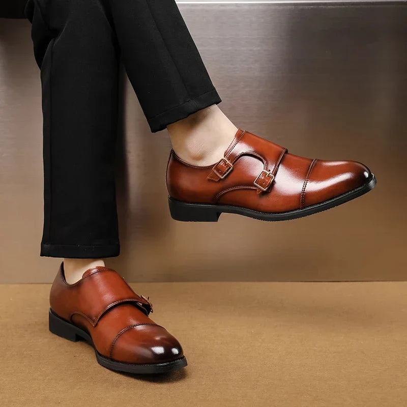 Grandeur Monk Strap Shoes