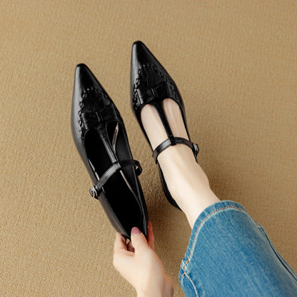 Tiara Genuine Leather Pumps