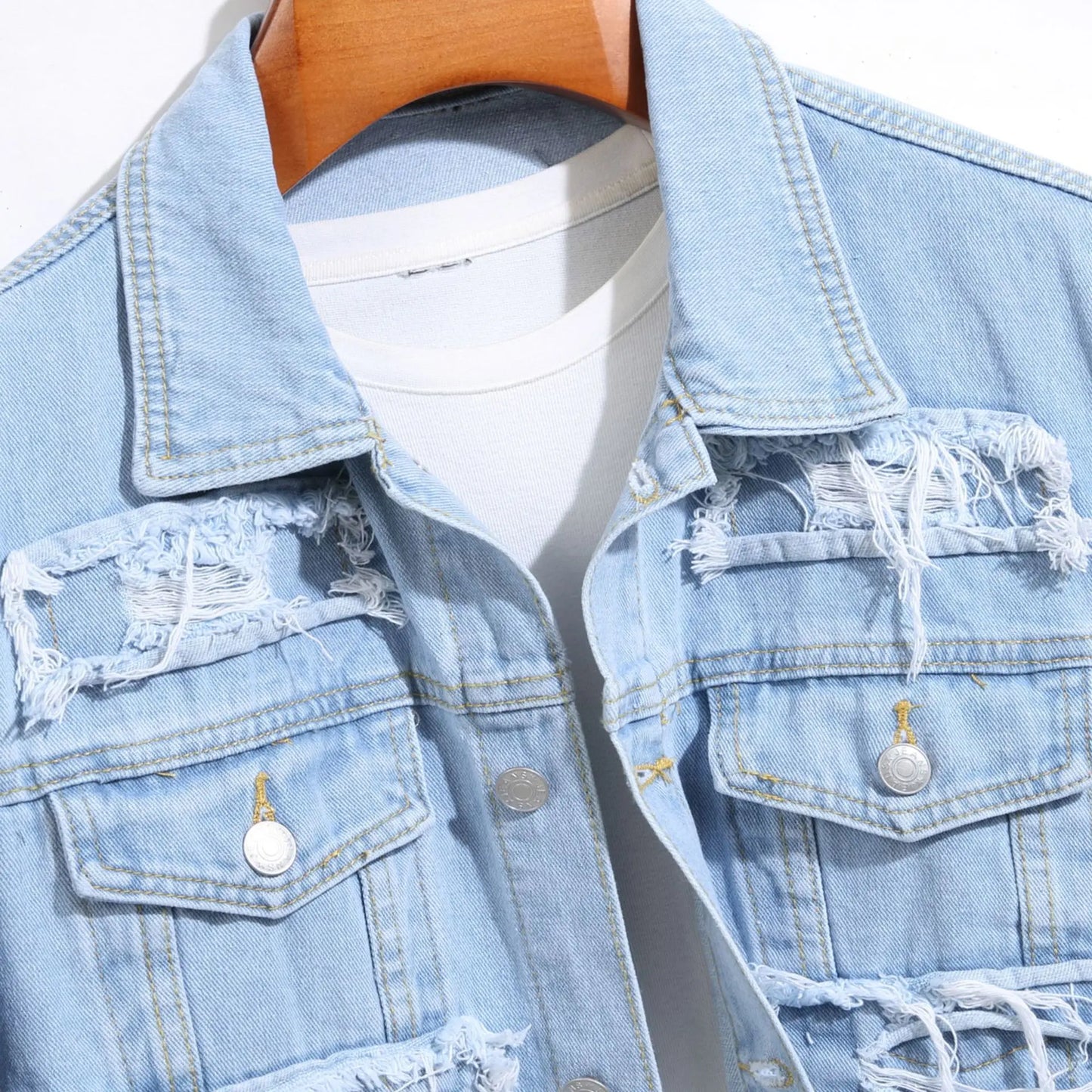 Fray Denim Jacket