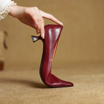 Loria Genuine Leather Heels