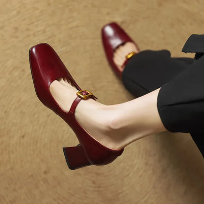 Luisa Genuine Leather Heels