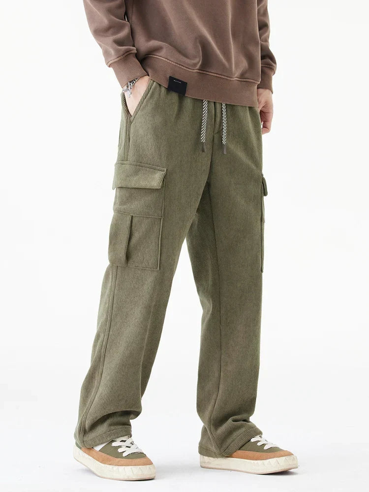 Corduroy Fleece-Lined Pants