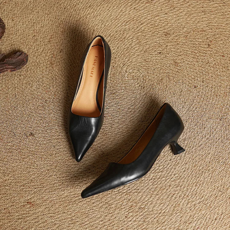 Loria Genuine Leather Heels